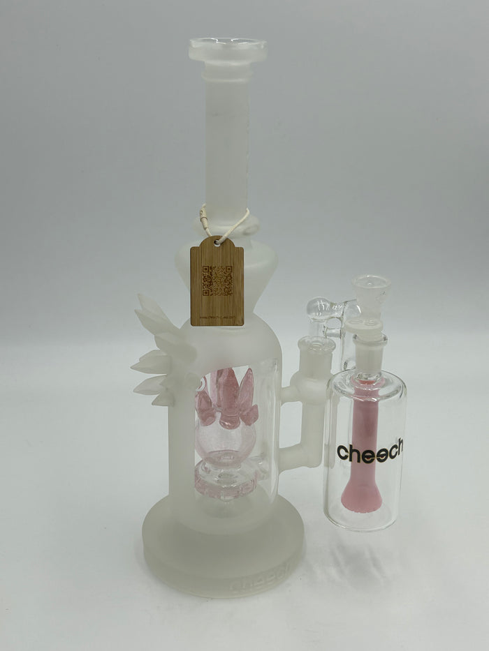 cheech glass pink diamond set