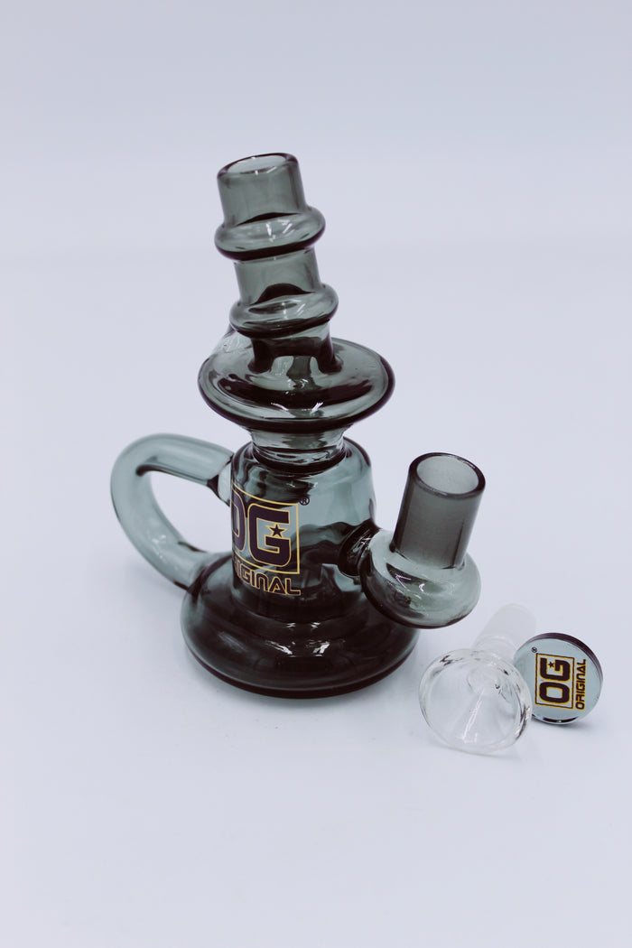 OG GLASS MINI DOUBLE RECYCLER - Smoke Country - Land of the artistic glass blown bongs