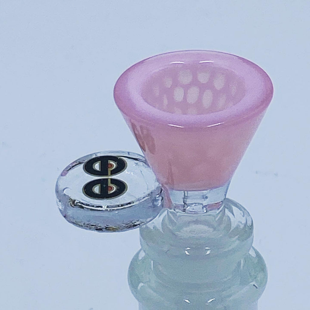 Cheech Glass 14mm Pink Honeycomb Bowl