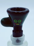 Cheech Glass 14mm Black lip Green Bowl