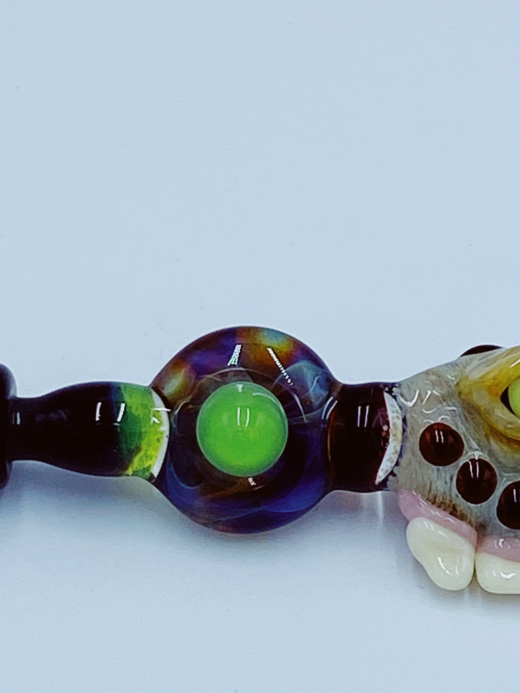 Ghost Cat Dish And Dabber Set concentration ghost cat- Smoke Country - Land of the artistic glass blown bongs