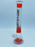 Nice Glass Red Frosted Beaker