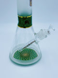 Nice Glass Green Frosted Beaker