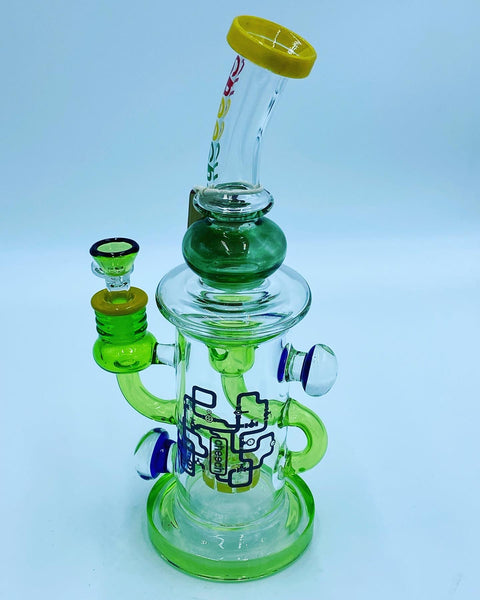 Cheech Glass Slyme Dual Recycler Percolator