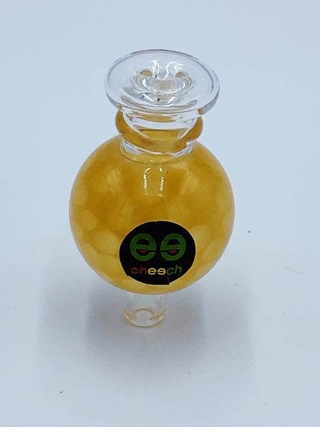 Cheech Glass Yellow Honeycomb Carb Cap