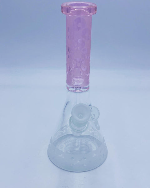 Cheech Glass 12 Inch Pink Skull Beaker