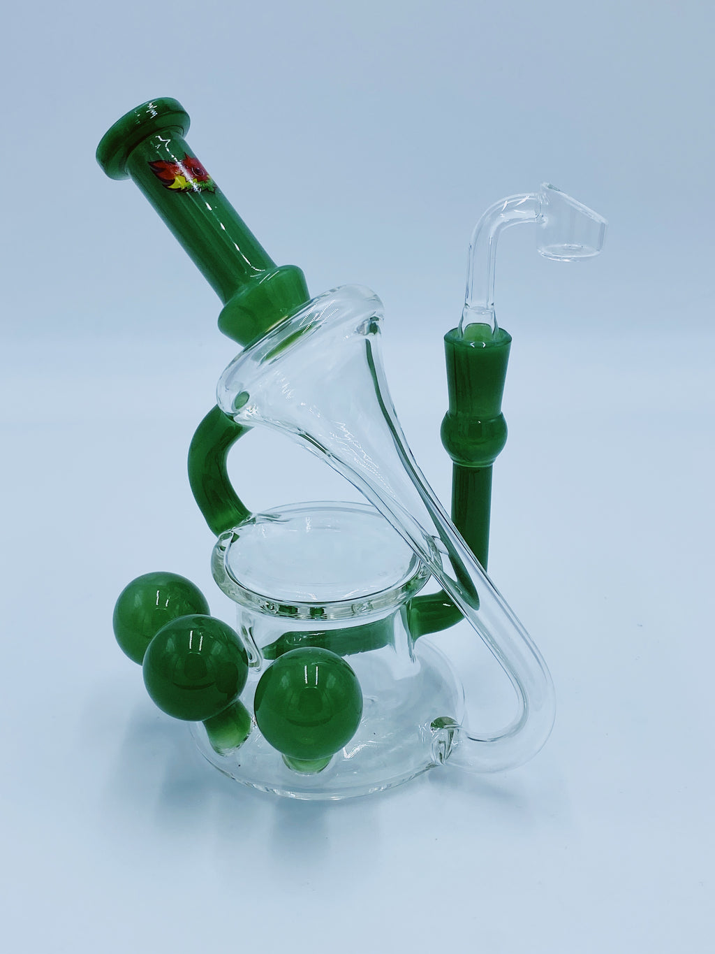 Red Eye Glass Cannon Recycler Rig rigs Red Eye Glass- Smoke Country - Land of the artistic glass blown bongs