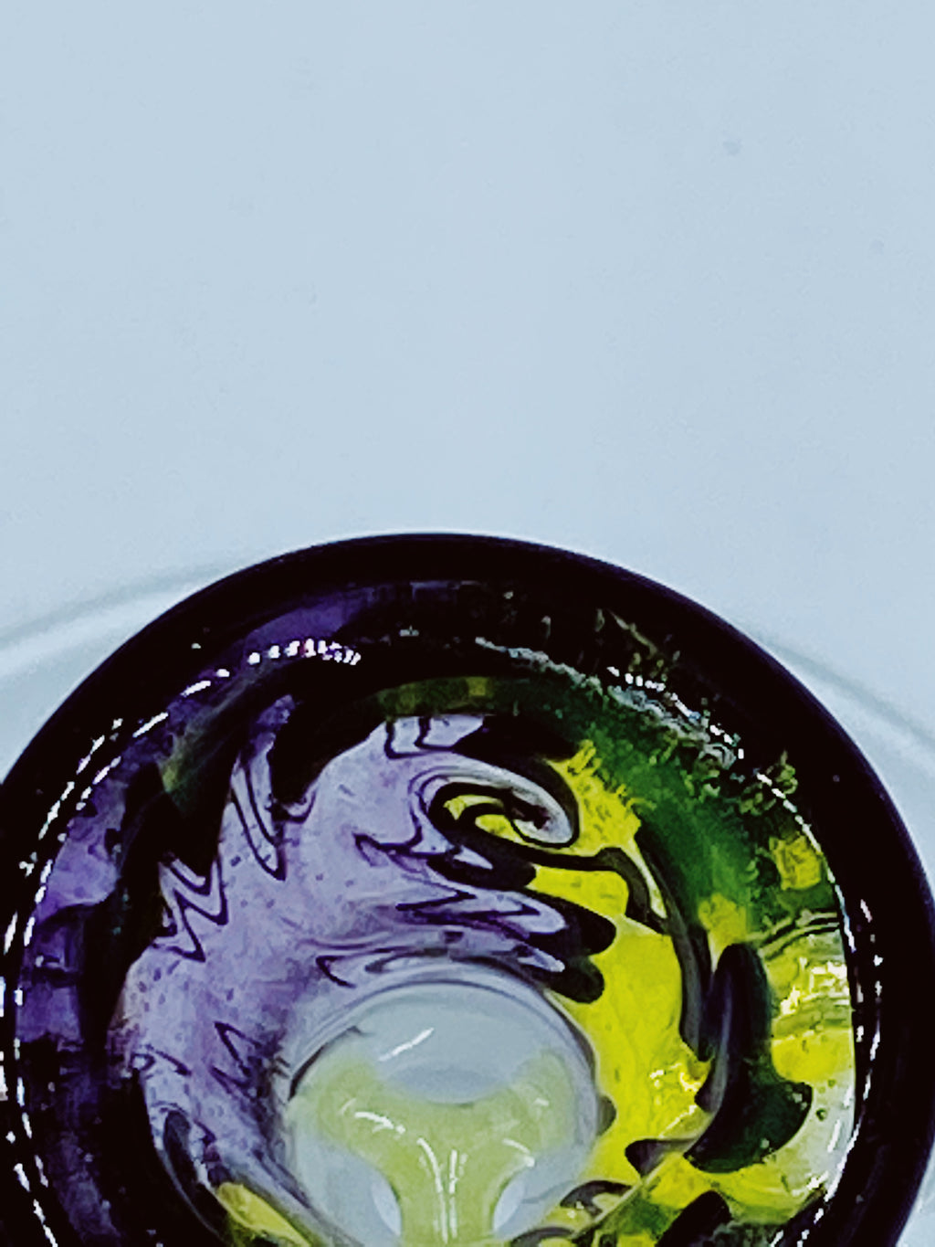 Kobb Glass 18mm Purple Uv Wig Wag Bowl
