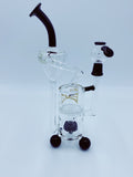 Evolution Glass Honey Comb Recycler rigs EVOLUTION GLASS- Smoke Country - Land of the artistic glass blown bongs