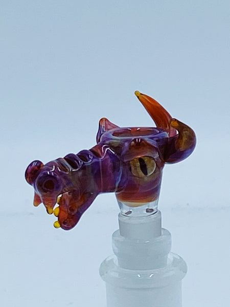 Tear E Custom 14Mm Amber Dragon Bowl