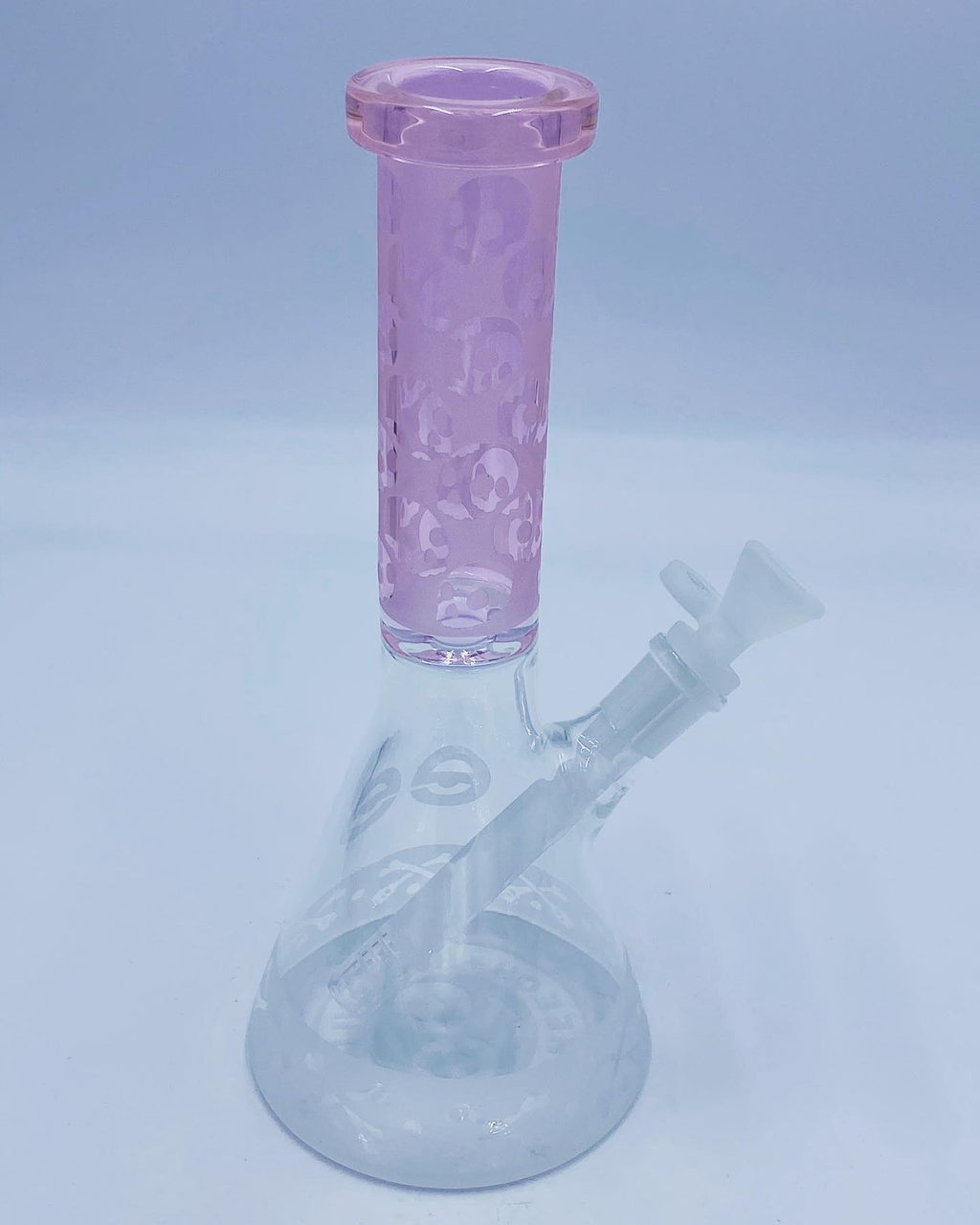 Cheech Glass 12 Inch Pink Skull Beaker