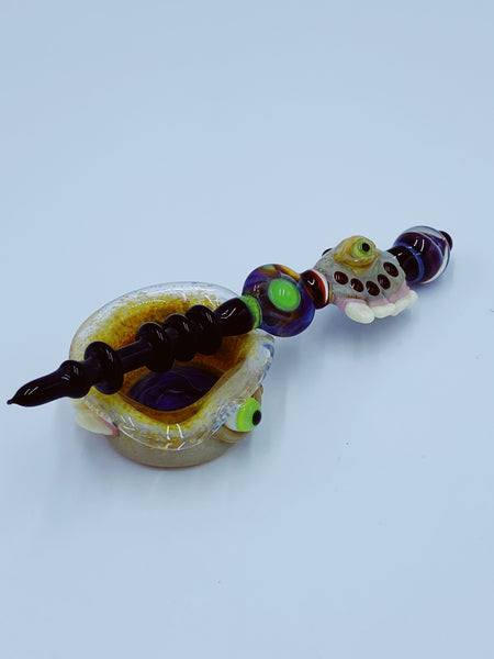 Ghost Cat Dish And Dabber Set