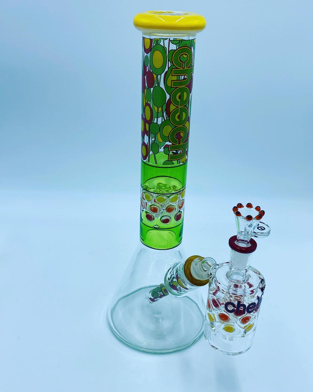 Cheech Glass Funky Beaker Set