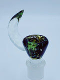 Kobb Glass 18mm Green Wig Wag Bowl