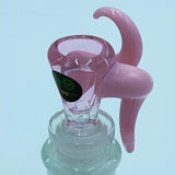 Cheech Glass 14mm Pink  Dual Horn Bowl