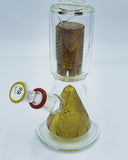 Cheech Glass Brown Double Beaker Percolator