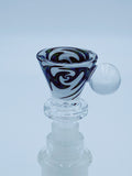 Cheech Glass 14mm Green Wigwag Bowl - Smoke Country - Land of the artistic glass blown bongs