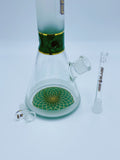 Nice Glass Green Frosted Beaker