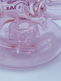 Og Glass Pink Mini Double Recycler  Smoke Country- Smoke Country - Land of the artistic glass blown bongs