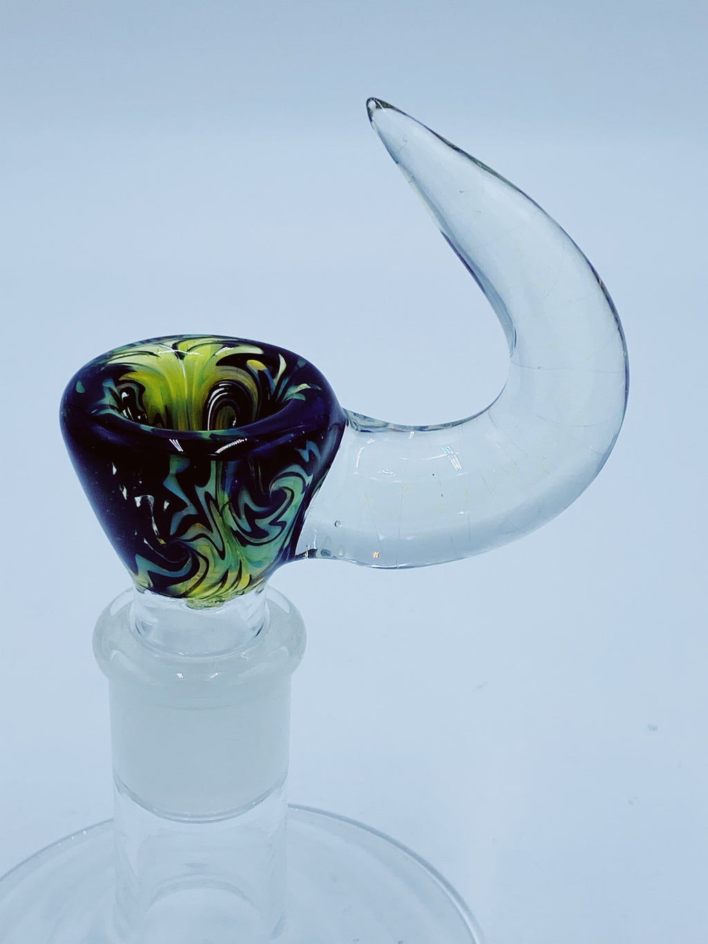 Kobb Glass 18mm Green Wig Wag Bowl