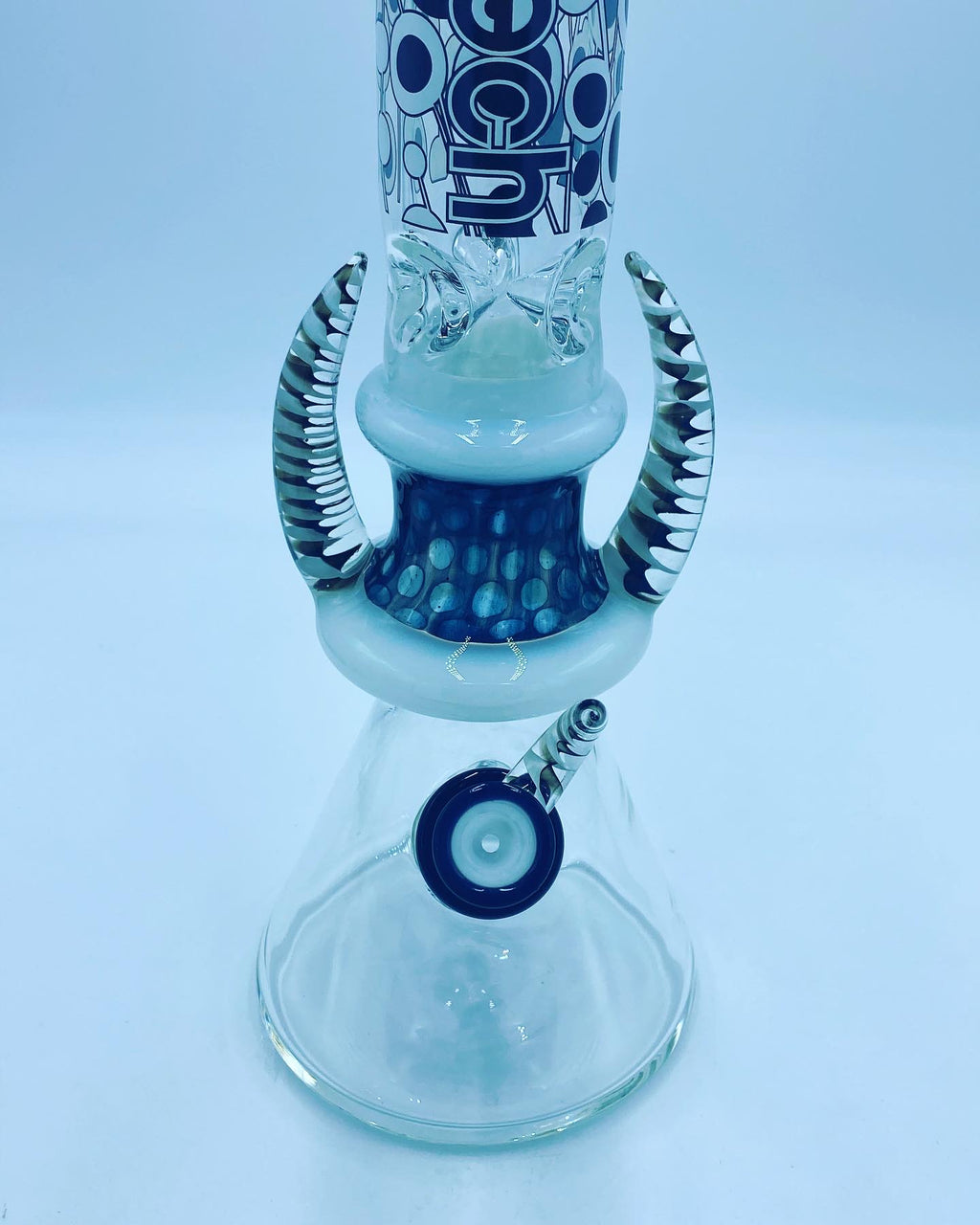 Cheech Glass Black Horn Beaker