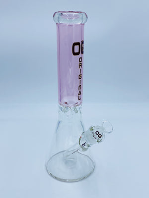 OG Glass 14 Inch 7mm Pink Beaker