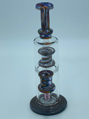PAG DOUBLE WORKED PERCOLATOR RIG - Smoke Country - Land of the artistic glass blown bongs