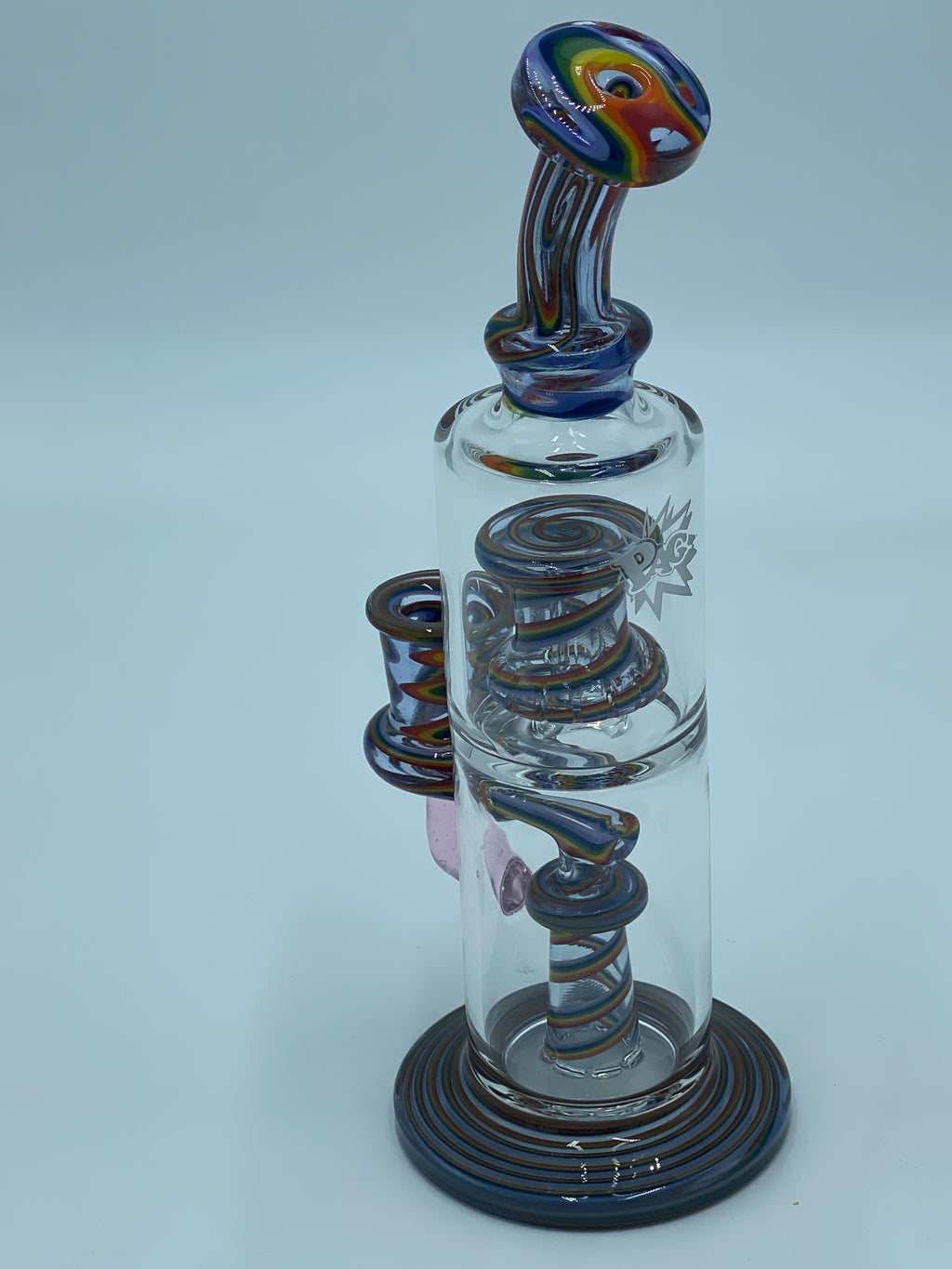 PAG DOUBLE WORKED PERCOLATOR RIG - Smoke Country - Land of the artistic glass blown bongs