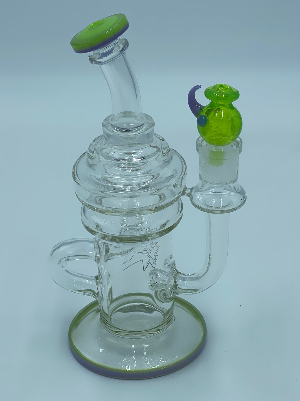 PAG COLOR LIP RECYCLER RIG - Smoke Country - Land of the artistic glass blown bongs