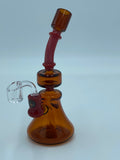 RED EYE GLASS AMBER RIG - Smoke Country - Land of the artistic glass blown bongs