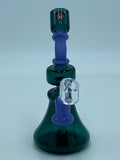 RED EYE GLASS TURQUISE RIG - Smoke Country - Land of the artistic glass blown bongs