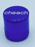 CHEECH LARGE BLUE REMOVABLE GRINDER - Smoke Country - Land of the artistic glass blown bongs