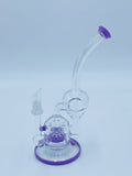 JM FLOW PURPLE SPRINKLER RECYCLER RIG - Smoke Country - Land of the artistic glass blown bongs