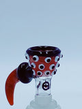 CHEECH GLASS 14MM RED DOWNHOOK BOWL - Smoke Country - Land of the artistic glass blown bongs